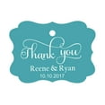 thumbnail image 1 of 100 PCS Thank You Custom Made Hang Tags Personalized Wedding Favor Gift Paper Tags, 1 of 1