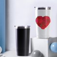 thumbnail image 4 of Rose 20oz Coffee Stainless Steel Mobile Tumblers, Vacuum Insulated Mug with Lid, Spill-Proof Travel Cup for Hot & Cold Drinks, for Coffee, Wine, Cocktails, Christmas, Spring, 4 of 6