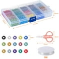 thumbnail image 2 of Naler Bracelet Making Kit 7500Pcs 3mm 15 Colors Glass Seed Beads for Women Girls DIY Craft Necklace Jewelry Making, 2 of 6