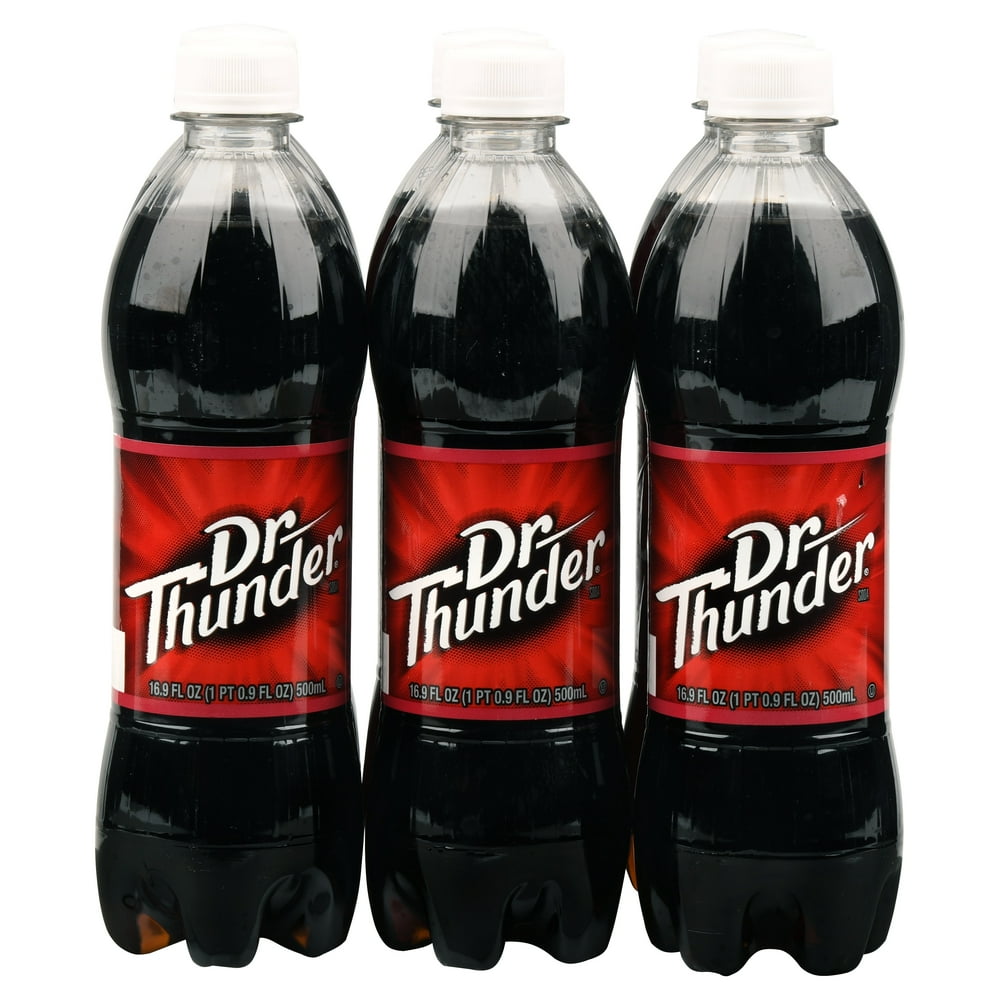 Sam's Cola Dr. Thunder Soda, 16.9 Fl. Oz., 6 Count