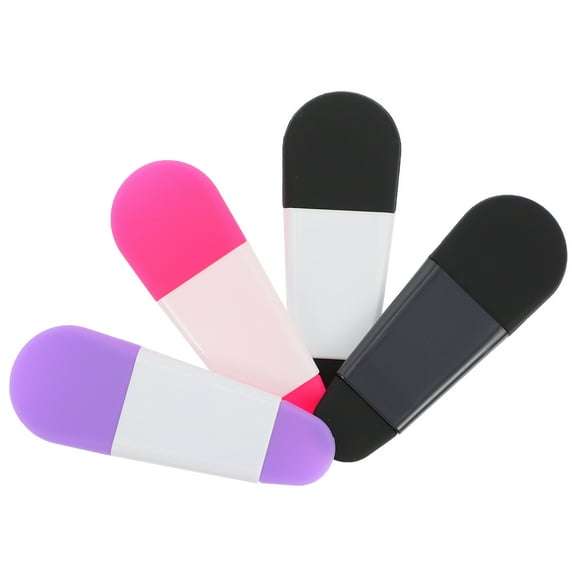 IBASETOY 8Pcs Silicone Makeup Spoon Set Assorted Colors Cosmetic ula Cream Applicator for Home Use