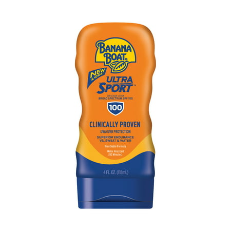 Banana Boat Ultra Sport Sunscreen Lotion SPF 100, 4 (Best Sunscreen For Women Of Color)