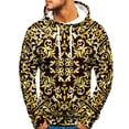 thumbnail image 4 of Sweat à Capuche Abstrait pour Hommes Mode Vertige Doux Décontracté Manches Longues, 4 of 5