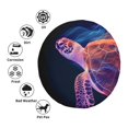 thumbnail image 4 of Naloa Abstract Line Turtle PVC Leather Spare Tire Wheel Cover for Car Truck SUV Camper Trailer Universal Fit many size14 inch, 4 of 6
