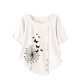 thumbnail image 2 of Pntutb Mujer Verano Casual O-Cuello Manga Corta Flor Estampado Camisa Suelta Blusa tops Pntutb Pntutb-6437, 2 of 5
