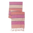 thumbnail image 3 of In-Sattva Colors – Horizontal Striped Multi Color Scarf Stole Peach, 3 of 3