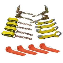 Boxer Heavy Duty Grade 70 Transport Chain, 1/4" X 20ft With Clevis Hooks - 12,600 Lbs Breaking Strength