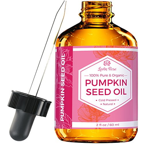 Pumpkin Seed Oil by Leven Rose, 100% Pure Natural for Hair Growth And Moisturizing Dry, Rough Skin 2 oz