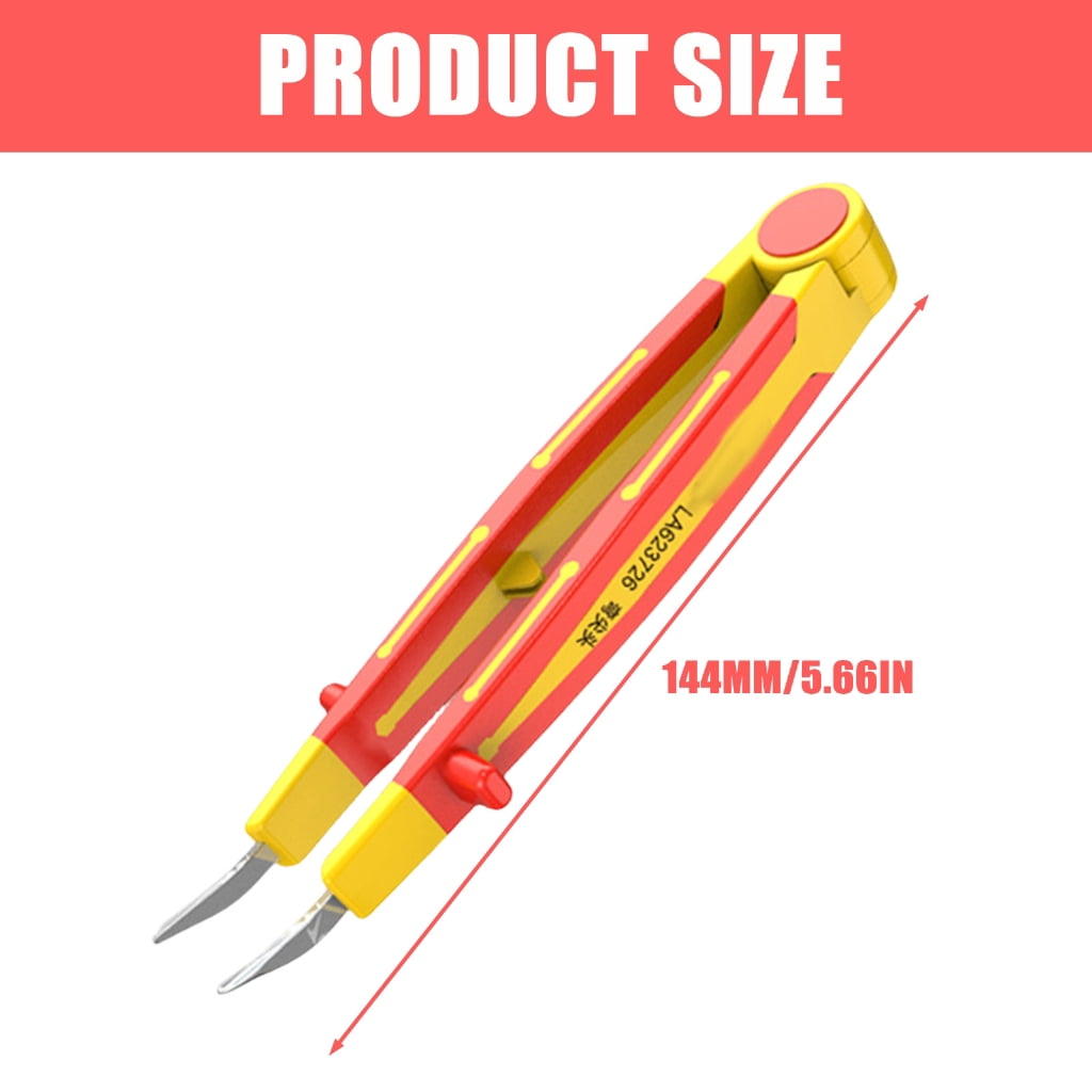 Multifunction Insulated Tweezers Suitable for Various Environment Prevent Accidental Electric Shock Gripping Large Items