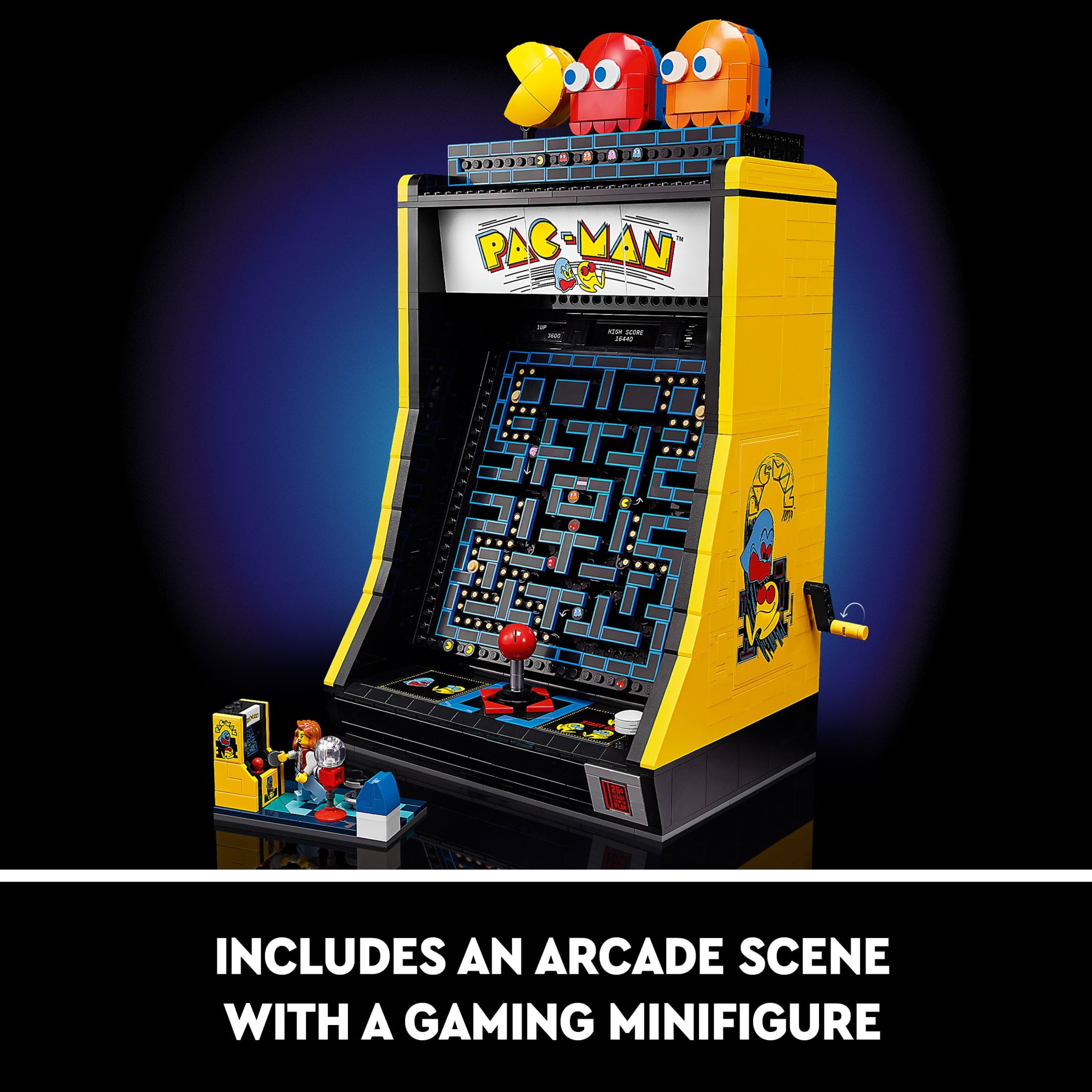 LEGO Icons PAC-MAN Arcade Building Set for Adults - Replica Model of Clasic Video Game - Gift for Men & Women - Display in Office or Room - 10323
