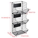 thumbnail image 5 of Inteprter Organizador de bebidas ajustable de acero inoxidable para despensa, estable y duradero, se puede utilizar individualmente Almacenamiento y organización del hogar Tres capas, 5 of 6