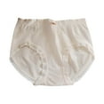 thumbnail image 1 of Braguitas de encaje de algodón para mujer talla grande - Braguitas de corte alto - Transpirables, no se suben - Cintura de spandex, 1 of 3