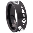 thumbnail image 6 of Devoted Wolf Tungsten Carbide Ring, 6 of 9