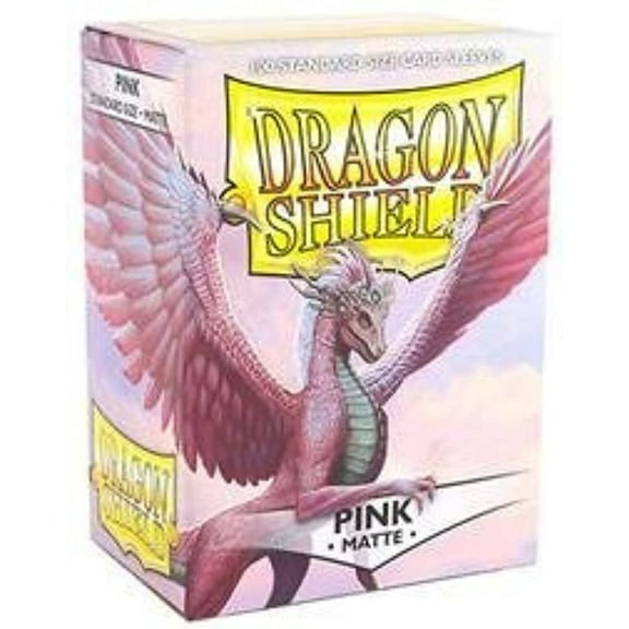 Dragon Shield Matte Pink 100 Deck Protective Sleeves in Box, Standard Size for Magic he Gathering (66x91mm)