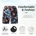 thumbnail image 5 of Daiia Flowers ad Butterflies Mens Swim Trunks Swim Shorts Quick Dry Swim Shorts with Mesh Lining Pockets-Small, 5 of 9