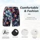 thumbnail image 3 of Fotbe Flowers ad Butterflies Traje de Baño para Hombre – Shorts de Natación de Secado Rápido con Forro y Bolsillos-3X-Large, 3 of 6