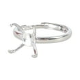 thumbnail image 3 of Lerpwige 18x21mm Opening Women Blank Rings Base Heteromorphic Rings Brackets DIY Women, 3 of 13