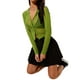 thumbnail image 3 of Camisa transparente de mujer con botones, blusa de malla de manga larga con botones (verde / S) Nituyy camisa-GLKJ5384-FF73297C1, 3 of 5