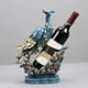 thumbnail image 3 of Estante de Almacenamiento para Botellas de Vino Sunnimix Artesanal Centro de Azul, 3 of 8