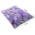 thumbnail image 4 of Purple Lavender Butterfly Scene Blanket,Comfortable Soft Flannel Throw Blanket,All Season,Warm Lightweight Blankets for Sofa Bed Couch Living Room Chair,40"x50", 4 of 4