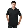 thumbnail image 1 of Tri-Mountain Uptown 187 Epaulette Polo Shirt, X-Large, Black, 1 of 2