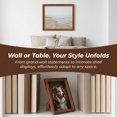 thumbnail image 5 of Unique Bargains Wall Mounting and Tabletop Display Photo Frame Walnut Color 5" x 7", 5 of 5