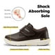 thumbnail image 5 of FitVille-zapatos de cuero para diabéticos para hombre, calzado extraancho, antideslizante, ligero, para dedos ortopédicos, pies hinchados, 5 of 5