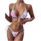 thumbnail image 1 of Traje de baño de bikini ajustable con vendaje casual para mujer Conjunto de ropa de playa Fridja  nalpqowj21449, 1 of 5