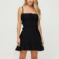 thumbnail image 2 of Ashirexll Womens Summer Dresses, Casual Dresses for Women, Fashion Summer Casual Sleeveless Solid Color Camisole Backless Mini Dress, 2 of 5