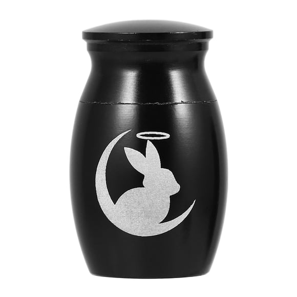 Metal Keepsake Urn Small Urns Stainless Steel Small Keepsake Urn Bunny Cremation Urns For Pet Ashes Memorial Ashes Keepsake