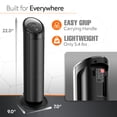 thumbnail image 4 of Lasko 22" Oscillating Ceramic Tower Space Heater, 1500W, Remote Control, 3 Heat Settings, Timer, Black, CT22495, 4 of 10