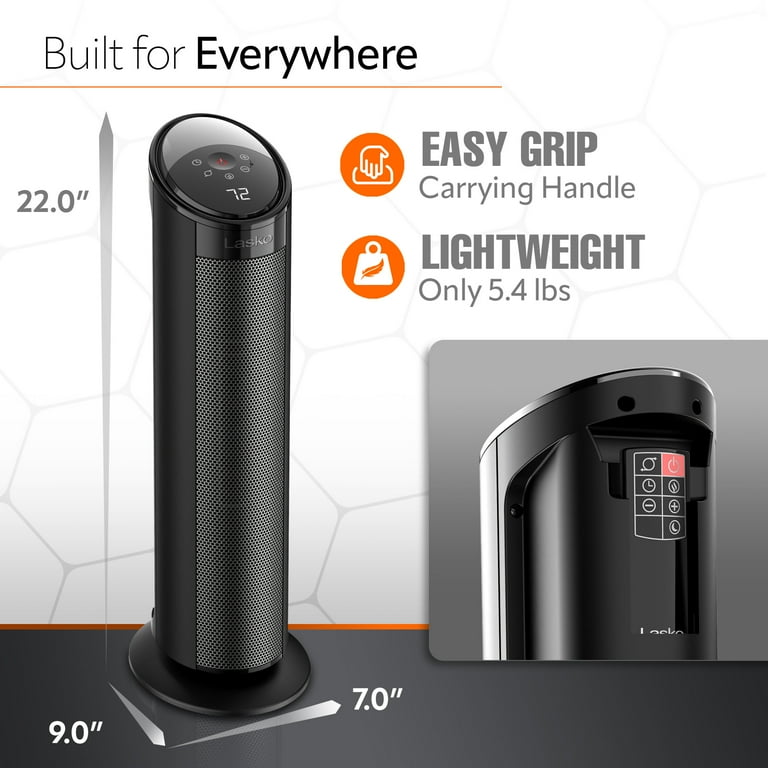 Lasko Elite Collection Full Room Ceramic Tower Heater with Eco