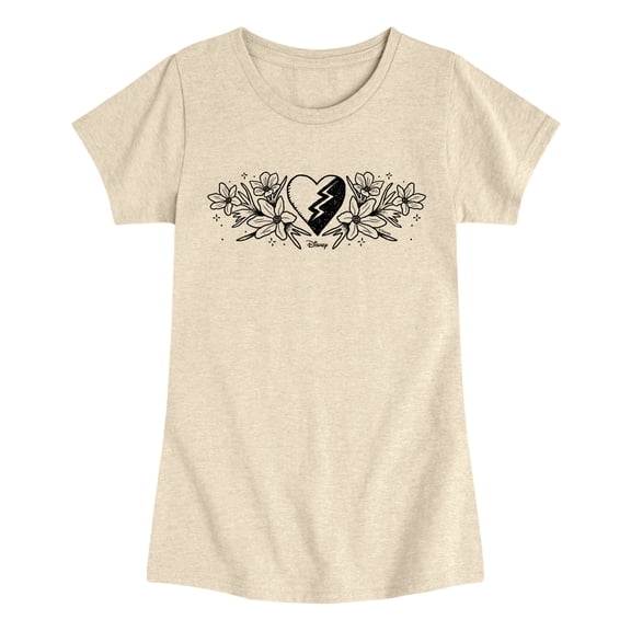 Descendants: Wicked Wonderland - Doodle Red Fitted Short Sleeve Graphic T-Shirt