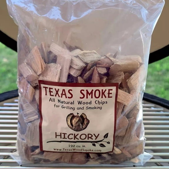 All-Natural Hickory Flavored Wood Smoking Chips, 192 Cu in