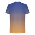 thumbnail image 4 of Dagugfen Tshirts for Men Crew Neck Short Sleeve Fitted Comfy Gradient Color Casual Tee Tops Fashion, 4 of 5