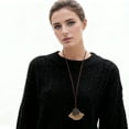 thumbnail image 2 of Ofertas Únicas 1 Pc Collar Bohemio Collar Largo Ajustable de Suéter 12.2" a 15.7" Marrón, 2 of 5