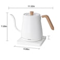 thumbnail image 3 of 26-27 Electric Kettle Gooseneck Kettle, 800ML Water Kettle, Tea Pot Stainless Steel For Coffee & Tea With Fast Heating, Auto-Shut Off And Boil-Dry Pro, 3 of 5