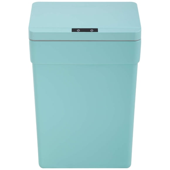 BestOffice 13 Gallon Trash Can Plastic Kitchen Trash Can Automatic Touch Free High-Capacity Garbage Can with Lid for Bedroom Bath