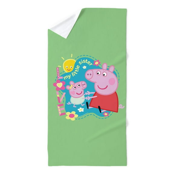 CafePress - Peppa Pig: My Little Sister - 35"x70", Extra Large, Oversized, Jumbo Beach Towel