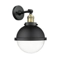 thumbnail image 2 of Innovations Lighting  Franklin Restoration Hampden 1 Light 9" Sconce Seedy/Matte Black, 2 of 5