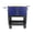 Black+Blue 82, variant on Hydraulic Lift Trolley 500 LBS Capacity, Steel Platform Cart with 4 Wheels, Collapsible Folding Hand Truck for Material Handling in Workshop Garage Warehouse, Black+Blue