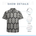 thumbnail image 7 of High Quality Hawaiian Shirts for Men Short Sleeve Aloha Beach Shirt Floral Summer Casual Button Down Shirts Blouses BRXC56, 7 of 7