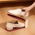 thumbnail image 2 of Shoe Storage Rack Double Layer Adjustable Plastic Shoe Organizer 1 Pc for Home Closet, 2 of 7