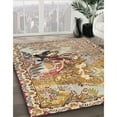thumbnail image 3 of Ahgly Company Machine Washable Indoor Rectangle Traditional Brown Area Rugs, 7' x 10', 3 of 7