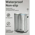 thumbnail image 7 of 10 Gallon Dual Compartment Trash Can and Recycle Bin, Stainless Steel Foot Pedal Garbage Can Bathroom Double Trash Can Recycling for Kitchen with 2 x 5 Gallon Removable Inner Buckets, Soft Close, 7 of 7
