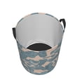 thumbnail image 3 of ZICANCN Abstract Art Lines Texture Laundry Basket Organizer , Dirty Clothes Hamper for Bathroom Kids Girls Boys Laundry Hamper Small, 3 of 8