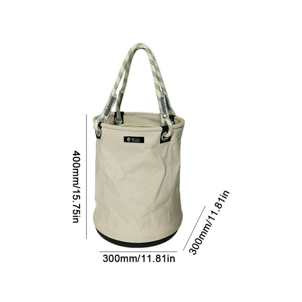 Bolsa de lona para herramientas con fondo de plastico bolsa para herramientas de trabajo aereo blanca Walmart en linea