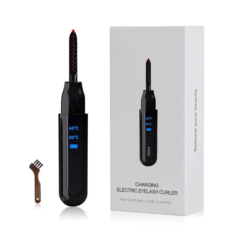 Dual-temperature control electric eyelash curler, 8-10 seconds fast curling |   Digital display, USB charging, does not damage eyelashes