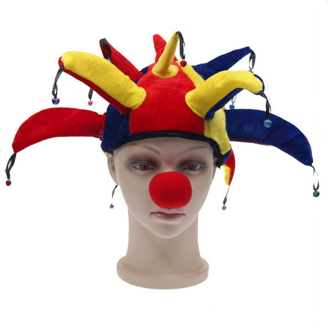 Sombrero de cosplay, disfraz de payaso, cálido, suave y acogedor, para adulto
