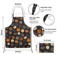 thumbnail image 7 of Pumpkins Welcome Fall Cooking Kitchen Aprons with Pocket Chemical Work Apron Waterproof Bib Apron for Couple Bride Mrs Mr Cooking Aprons for Kitchen Cool BBQ Grilling, 7 of 7